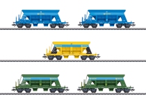 Märklin 46336 - H0 - 5-tlg. Set Selbstentladewagen Hastag Kies AG, SBB, Ep. VI